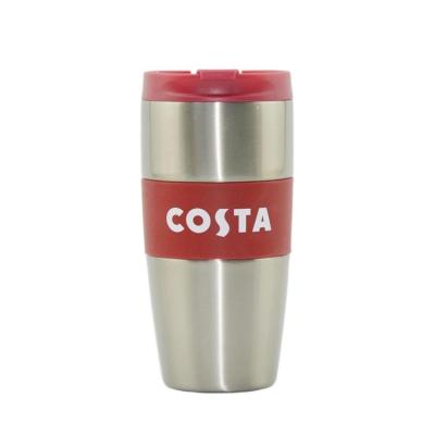 China Double Wall Tumbler Vacuum Travel Mug Insulated Stainless Steel Thermal Mug Disposable Stainless Coffee Tumbler With Flip Lid for sale