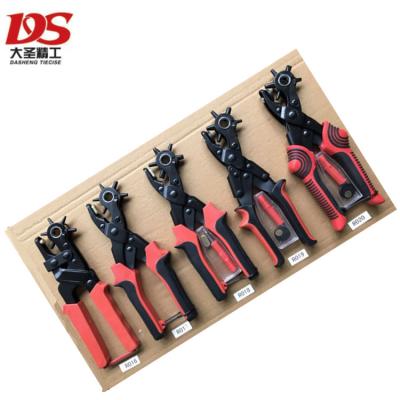 China MULTI FUNCTIONAL Metal Leather Set Puncher Pliers Belt Spinning Hole Puncher for sale