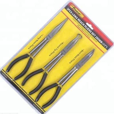 China As request DIY tools 3 pieces of long reach pliers set for sale