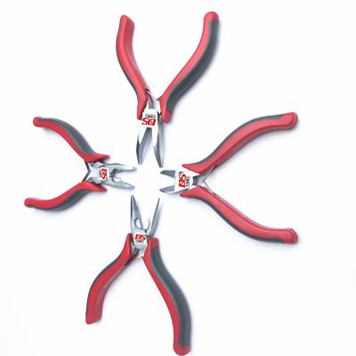 China MULTI FUNCTIONAL PVC Handle Mini Small Cutting Pliers Electric Nose Pliers Bent Side Cut Pliers Flush Scissors Cutters for sale