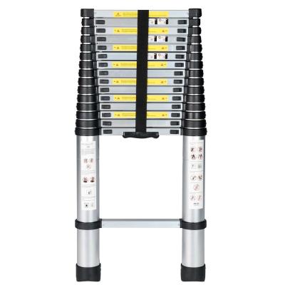 China Aluminum Folding Ladders 15.5FT Multi Purpose Telescoping Extension Ladder for sale