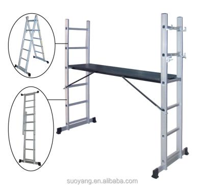 China Folding Ladders Step Ladder NEW , EN131 Certificate SGS Extension Ladder Types for sale