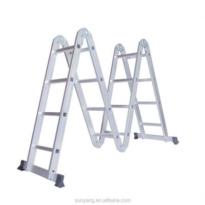 China 2018 August Aluminum Folding Ladder super folding ladders, universal ladder with the new design, resist rust and corrosion for sale