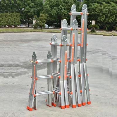 China Multiple of folding ladders using the small giant ladder for sale