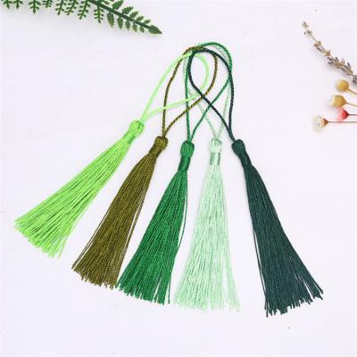 China Eco-friendly Material High Quality 8cm Silk Tassels For Jewelry Rayon Fringe Silk Tassel Decoration for sale