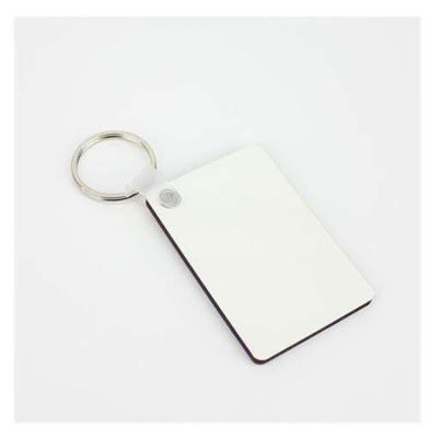 China High Quality Eco-friendly Key Chains Sublimation Sublimation Key Chains Double Side With Key Rings Printed Heat Transfer MDF Wood Keychains for sale