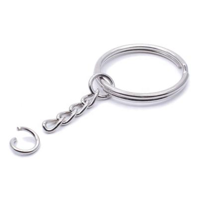 China 2023 Key Chain Silver Eco-friendly Material Metal Success Split Key Chain Ring For Carry Key for sale