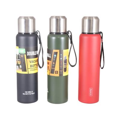 China Hot Selling PORTABLE Stainless Steel Sports Water Bottle 1000ml Insulated Vacuum Bullet Vacuum Flask for sale