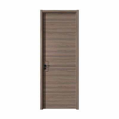 China Luxury design wholesale price waterproof light minimalist style pvc finished interior swing wooden door or sliding door for sale