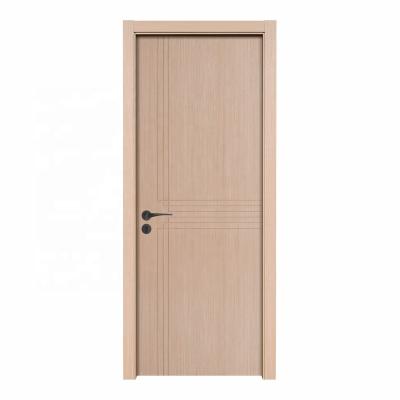 China Decoration Burma Teak Wood Simple Design Engineered Flush Interior Wooden Door for sale