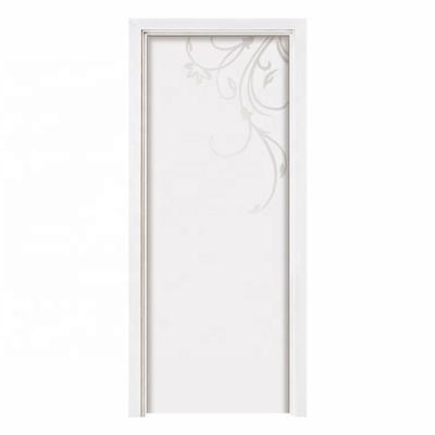 China Minimalist white oak polish flat wood door used for house design for sale