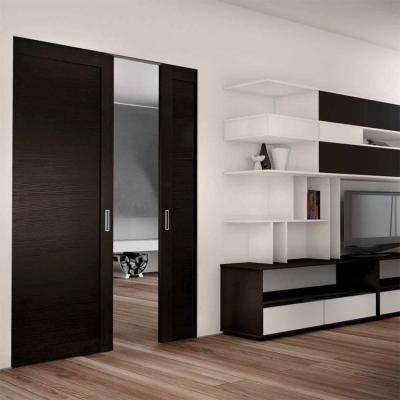 China Guangzhou Manufacturer Contemporary Style Modern Internal Pocket Wooden Door for sale