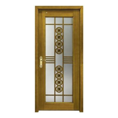 China Wholesale Modern Wooden Swing Tempered Glass Design Door Sound Insulation Bedroom Sliding Door for sale