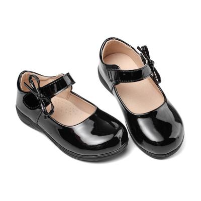 China Others 2021 Autumn Black Mary Jane PU Soft Casual Children's Flats Shoes Girls Dress Princess Leather Luxury Shoes For Kids for sale