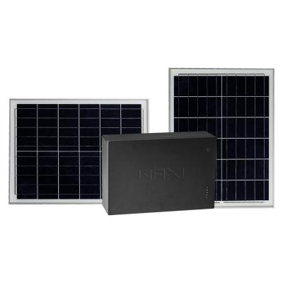 China 40W Small Home Solar Panel 240Wh Solar Power Supply System with 2 USB Outlets 6 DC12V Jackets for Home and Business for sale