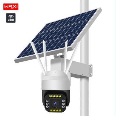 China Human Motion Tracking 4MP WIFI Outdoor Ptz Solar Security Camera with Low Power Two-Way Audio 24-Hour Monitoring and No Backup CCTV Solar Camera for sale