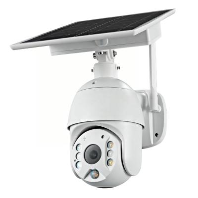 China Human Motion Tracking Camera S10 CCTV 7.8W SD Card Night Vision IP65 Mini PTZ Solar Panel Solar Powered Micro Waterproof Security Camera for sale