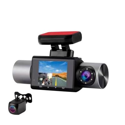 China NIGHT VISION Loop Recording GPS 3 Lens Car Black Box Night Vision Triple Channel Car Camera Inside and Outside Car Dash Cam for sale