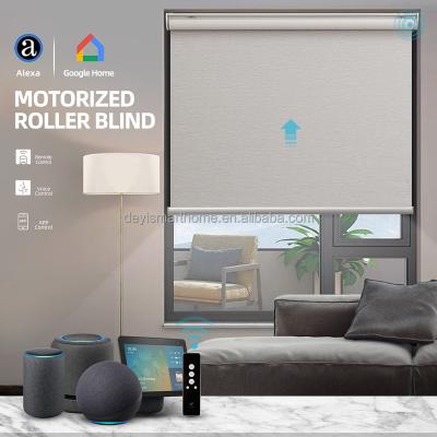 China Eco-friendly Deyi Motorized Plug-and-play Motor Zigbee Smart Blind Tube Shades Shutter for sale