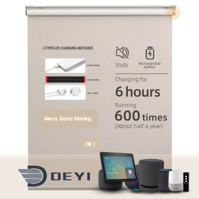 China DEYI Eco-Friendly Automation Kit Power Motor That Work Smart Home Motorized Remote Windows Mini Wand Blinds Alexa for sale