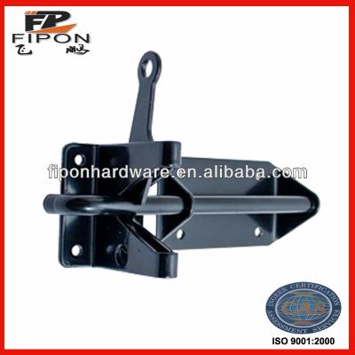 China Gate Latch For Garden Black Heavy Duty Automatic Gate Latches for sale