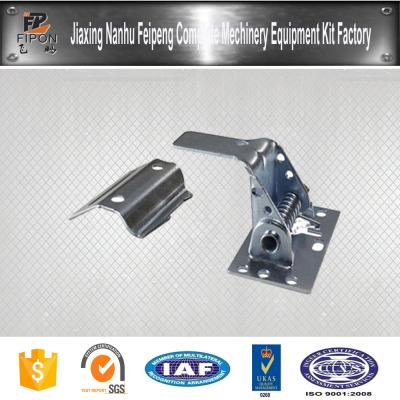 China Construction Garage Door Latch Galvanized Steel Automatic Latch With Strike Plate Garage Door Lock for sale