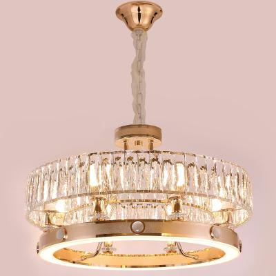 China Modern Luxury K9 Row Led Modern Crystal Ceiling Suspension Pendant New Arrival 2 Tier Chandelier for sale