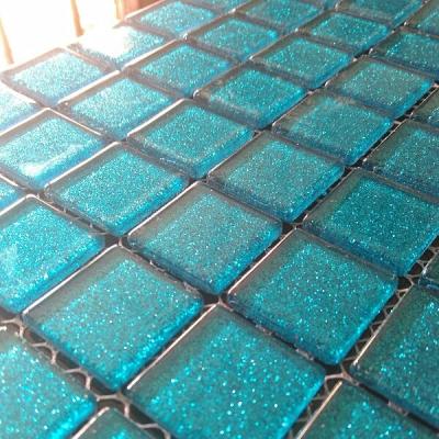 China Free Sample Glass Mosaic Flooring Wholesale Crystal Glass Interior Wall Decoration Kitchen Bathroom Wall Decoration Crystal Glass Mosaic Slab for sale