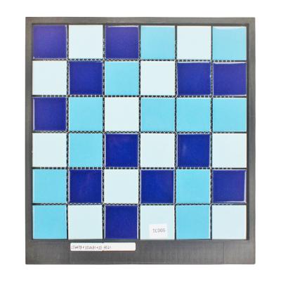 China Flooring Matte Gloss Ceramic Mosaic , Bathroom Porcelain Mosaic Regular Square Wall Tiles for sale