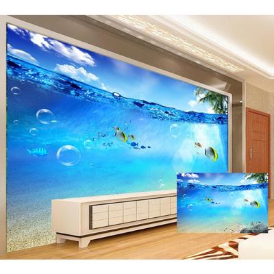 China Decorative Flooring & 3D Wall Background Water World Printing Ceramic Wall Tile For Living TV Background for sale