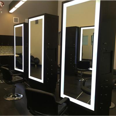 China Eco - Friendly Beauty Hair Salon Equipment Set Furniture Hairdresser Salon Station With Mirror for sale