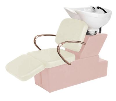 China Modern Cream Shampoo Bed Hair Salon Shampoo Chair for sale