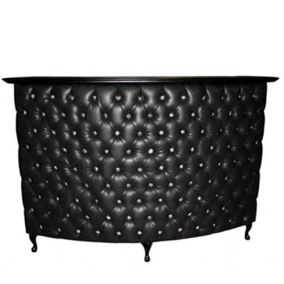 China Durable Salon Furniture Diamond Hair Salon Reception Counter Antique Design For Barber Shop for sale