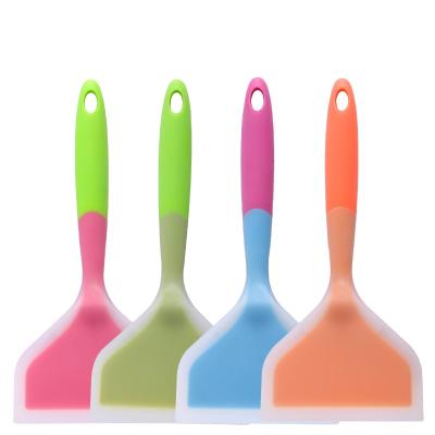 China Free Sample 2021 Hot Sale Food Grade Silicone Baking Tools Disposable Non Stick Silicone Heat Resistant Spatula for sale