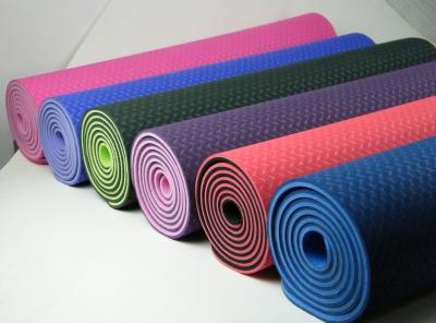 China Promotion Durable TPE Yoga Mat With Shockproof , Anti-Skid Function for sale