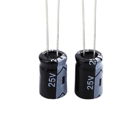 China Volume 8*12mm Automotive DIP Aluminum Electrolytic Capacitor 25V470uf for sale