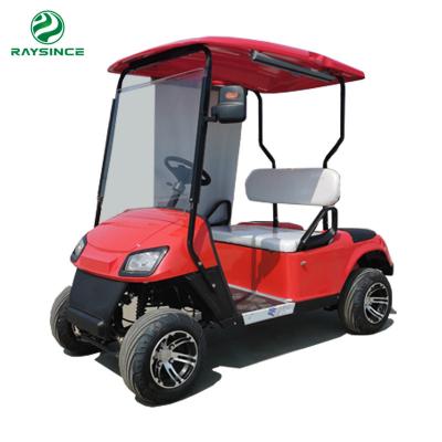 China Electric golf cart 2 seats mini golf trolley cheap price 60V battery operated golf car electric for sale