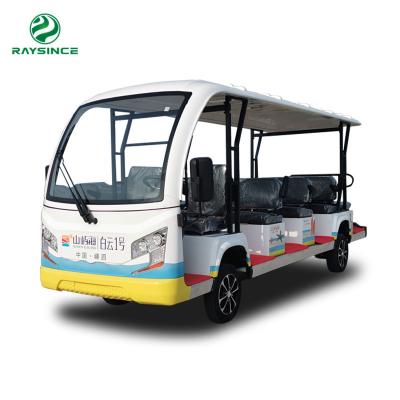 China Latest design 4 wheel electric sightseeing car  14 passenger tourist bus  made in China for sale