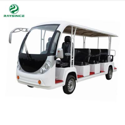 China CE approved new energy 4 wheels electric shuttle bus 14 seats sightseeing car  for short tourist for sale