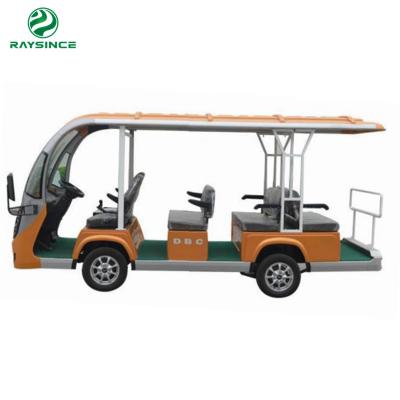 China 2022 Hot sale cheap price electric sightseeing car good style 11 passenger electric shuttle bus with 60V battery for sale