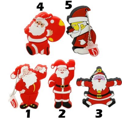 China Hot Selling Animal Custom Christmas PVC PVC Gift Flash Drive for sale