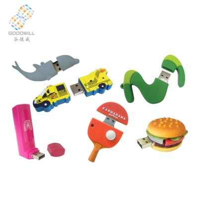 China 2018 PVC Factory Wholesale New Arrival Cartoon Animal Custom Design Custom PVC Flash Order for sale