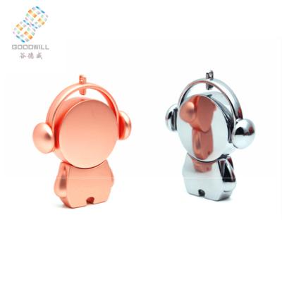 China Music Robot Mini Metal USB Flash Drive, 4GB Gift | 64GB music robot usb promotion for sale