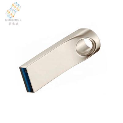 China Rectangle Metal USB Optional 2.0/3.0 Metal Whistle Shape Key Chain USB Flash Drive for sale