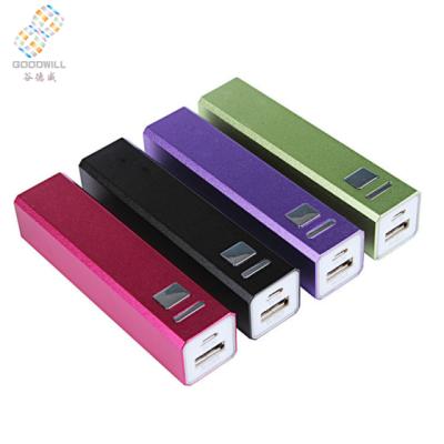 China Hot Aluminum Alloy 2600mAh Power Bank, Mobile Power Bank 2600mAh for iPhone/Android, Portable Power Bank for sale