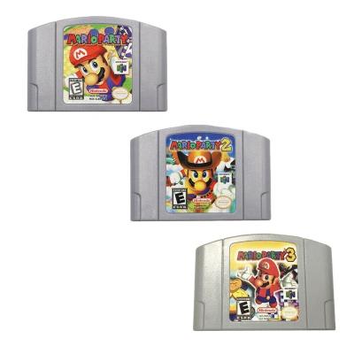 China Mario Party 1 Game 2 3 Card Cartridge Game Box For N64 US/NTSC 2 3 Version N64 Mario Party 1 Games for sale