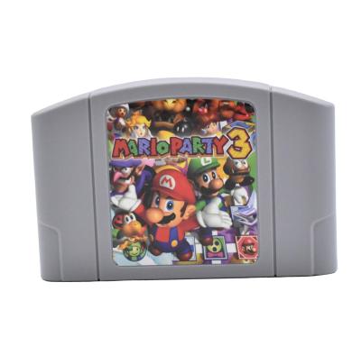 China Mario Party 3 Game Card Cartridge Game Box For N64 US/NTSC Version Mario Amibo Cards IN RUNNING Mario Party 3 for sale