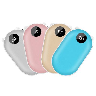 China Quick Charge Support 2 in 1 Portable Hand Warmers USB Hand Warmers Cute Electric Reusable Rechargeable Custom Hot Bank Electronic Hand Warmer for sale