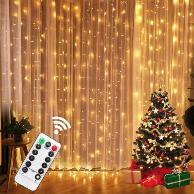 China USB Connection USB Christmas Twinkle LED Curtain Lights Remote Control Waterproof Micro Fairy LED Curtain Light for sale