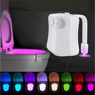 China Modern Motion Sensor 8 Colors LED Adjustable Toliet Toilet Night Light For Bathroom Perfect Detection-Fits Any Toilet for sale